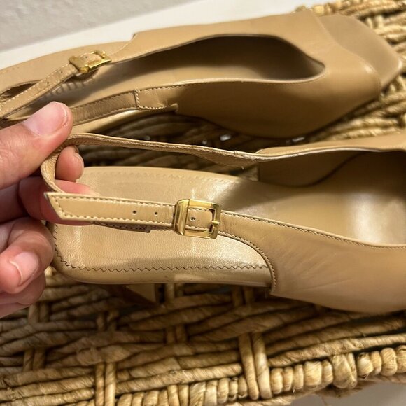 AMALFI Exclusively for Nordstrom, Beige 8B, square heel,slingback pump shoe - Picture 13 of 15